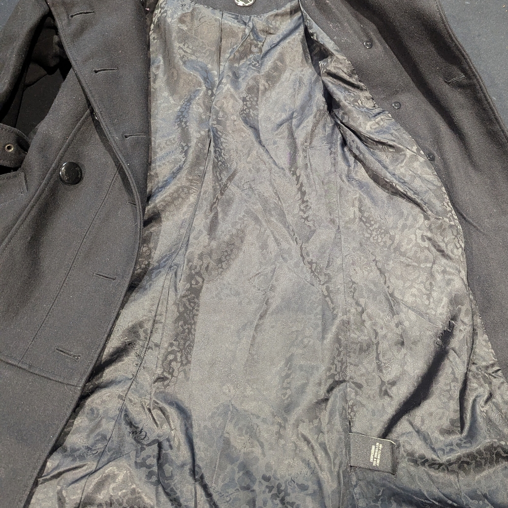 Guess Women's Charcoal Double-Breasted Trench Coat - Picture 7 of 7